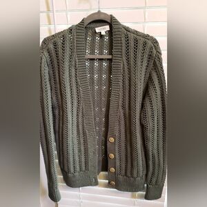 Women's Dark Green Cardigan Haven Well Within